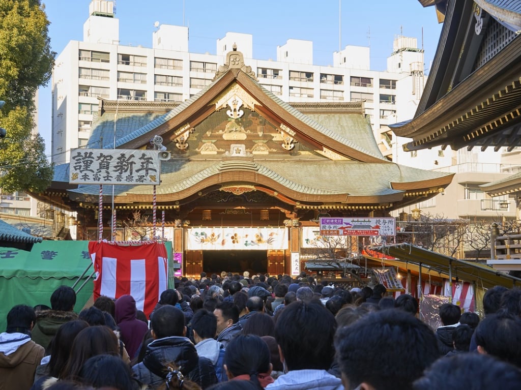 湯島天滿宮跨年初詣