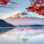 富士山河口湖楓葉
