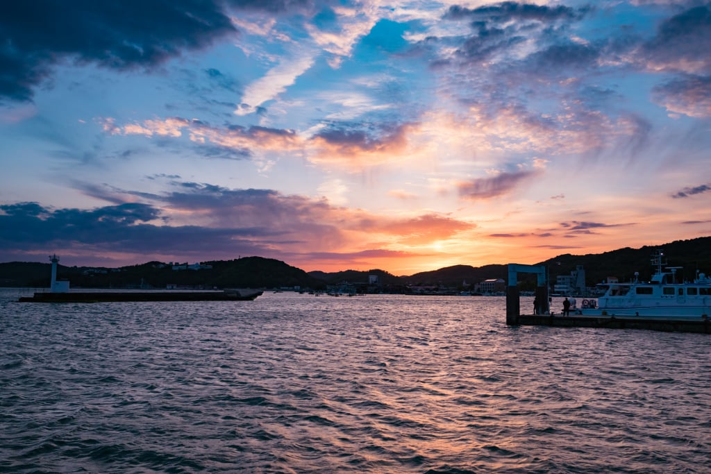 牛窗港 岡山縣 瀬戶内市 夕陽