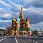 俄羅斯疫情中的聖巴西爾大教堂