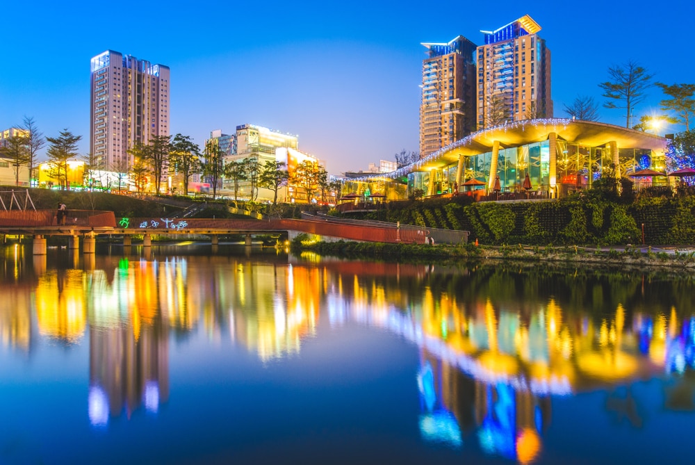 台中夜景 楓紅谷