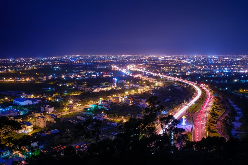 頭城北宜公路61k飛行傘基地 宜蘭夜景